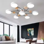 Plafonnier LED Scandinave Vert – Image 2