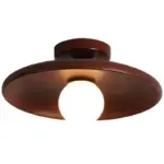 Plafonnier LED Design Nordique Bois – Image 6