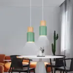 Suspension LED Scandinave Vert – Image 2