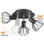 Plafonnier LED Industriel Spots – Image 3
