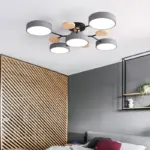 Plafonnier LED Scandinave Vert – Image 4