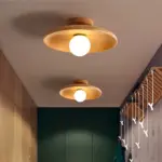 Plafonnier LED Design Nordique Bois – Image 4