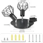 Plafonnier LED Industriel Spots – Image 2