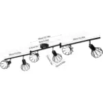 Plafonnier LED Industriel 6 Spots – Image 2