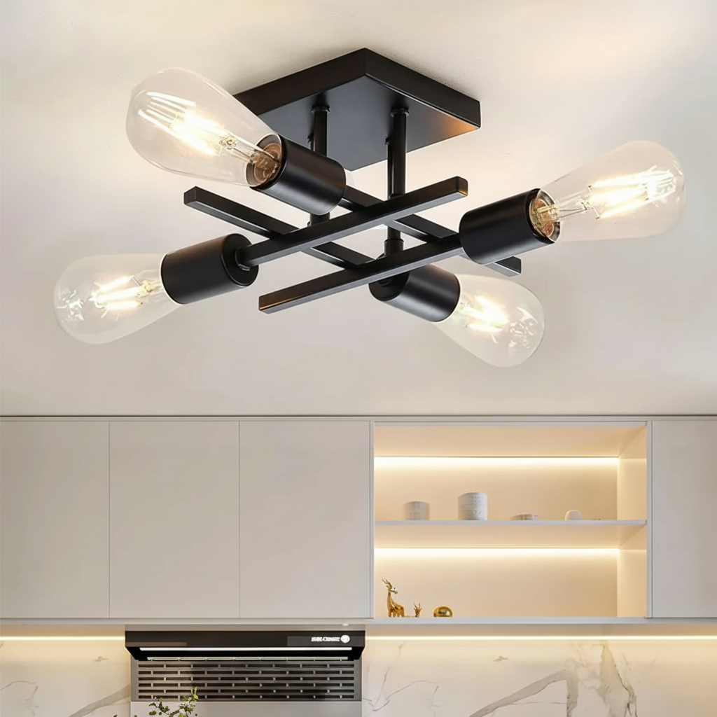 Plafonnier LED Croisé Moderne