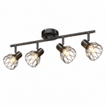 Plafonnier LED Industriel 4 Spots