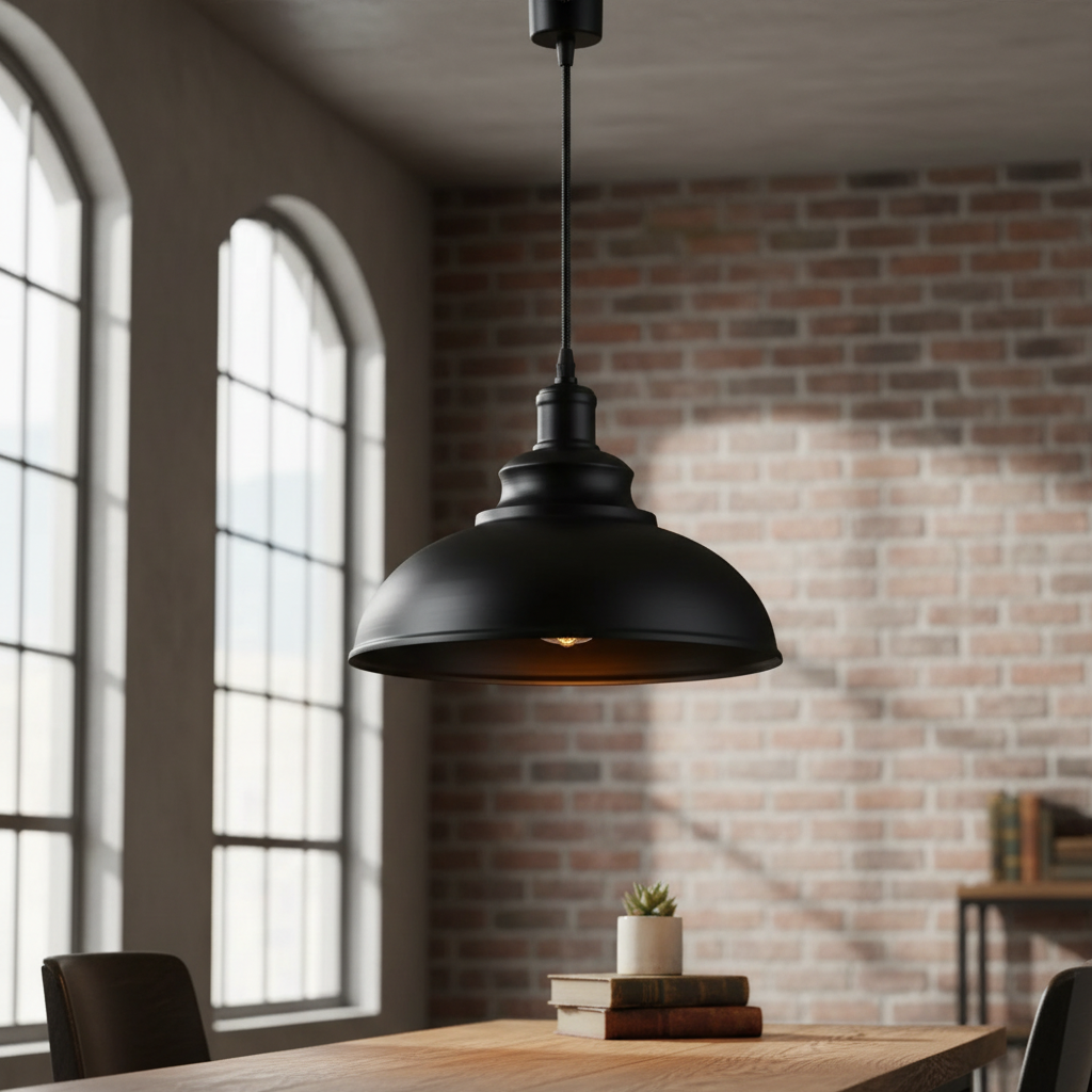Plafonnier LED Vintage à Tête Unique